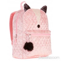 Fox Quilted Velvet Backpack   567904586